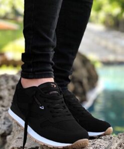 Black and White Sports Shoes