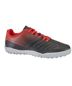 Kipsta Kids Turf Football Shoes - Black Red - Agility 100 Tf