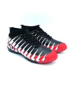 Football Shoes Socks Turf Black Red