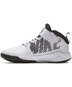 Boys White Team Hustle D 9 Ps Basketball Shoes Aq4225-100 Sneaker