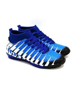 Men's Black Sax Sock Football Soccer Shoes 1453 Blue