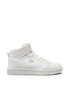 Dnlp-1839 White Unisex Ankle Sneakers