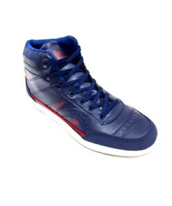 Men's Navy Blue Lace-Up Basketball Shoe