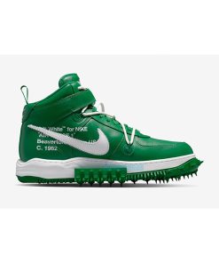 Air Force 1 Mid Off-white Pine Green - Dr0500-300 Unisex Sneakers