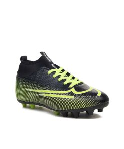 Super Mercury Ankle Turtleneck Sock Turf Grass Gear Cleats Football Shoes 437 Black Yellow