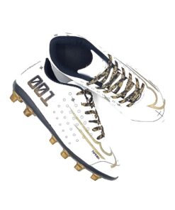 Unisex New Mds Cleats 001 White Gold Cleats Turf Football Shoes