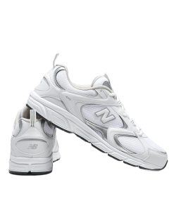 408 White Silver Unisex Sneaker Sports Shoes