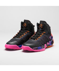 Adult Basketball Shoes - Black / Purple - Ss500