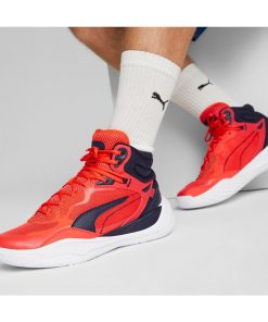 Playmaker Pro Mid Men's Red Basketball Shoes