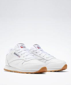 White Boy's Walking Shoes Ar1148 Classic Leather