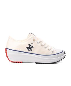 PO-30019 White High Sole Women's Sports Shoes