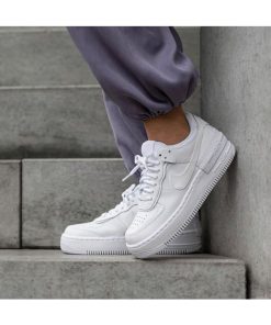 Women's White Air Force 1 Shadow Shoes