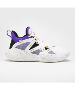 Nba Los Angeles Lakers Adult Basketball Shoes - White - 900 Mid-3