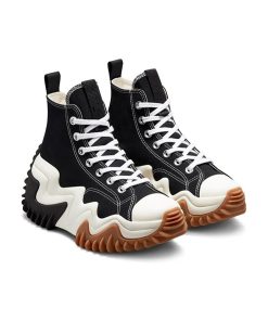 Black Sneaker Runstar Motioncx Platform Canvastractor Hedgehog Unisex Convers High-Sole Sports Shoes